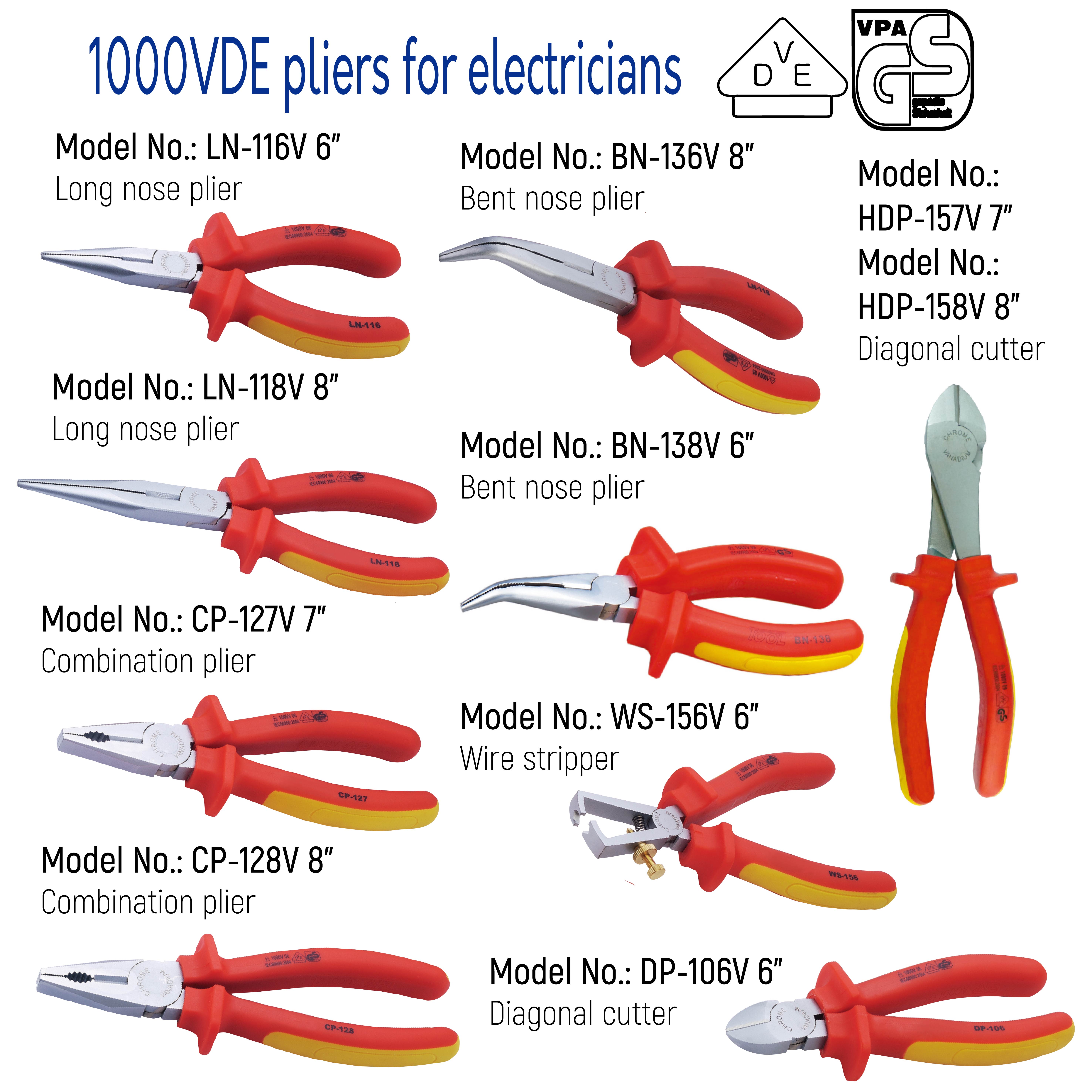 VDE 電工鉗