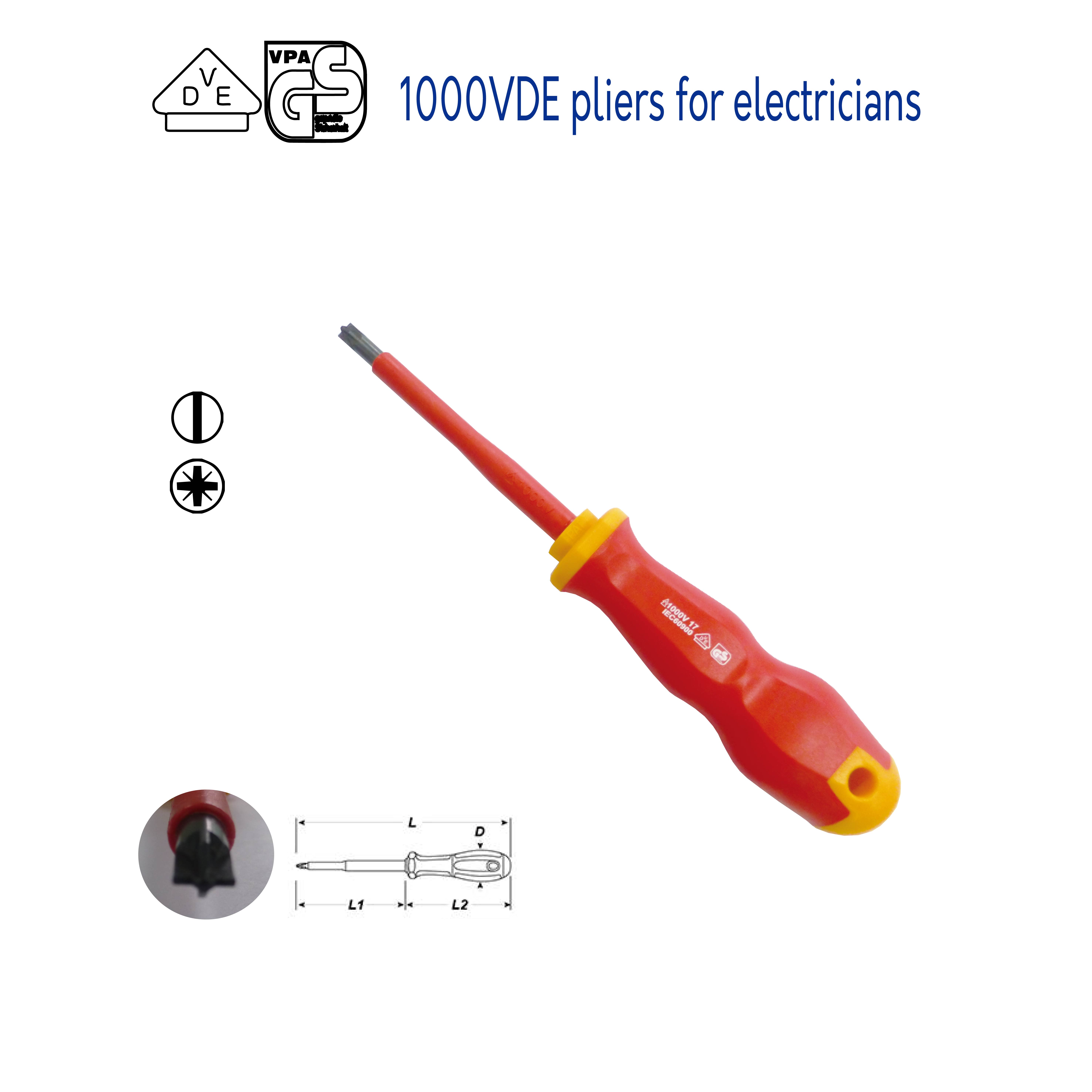 1000V 絕緣 VDE 螺絲起子