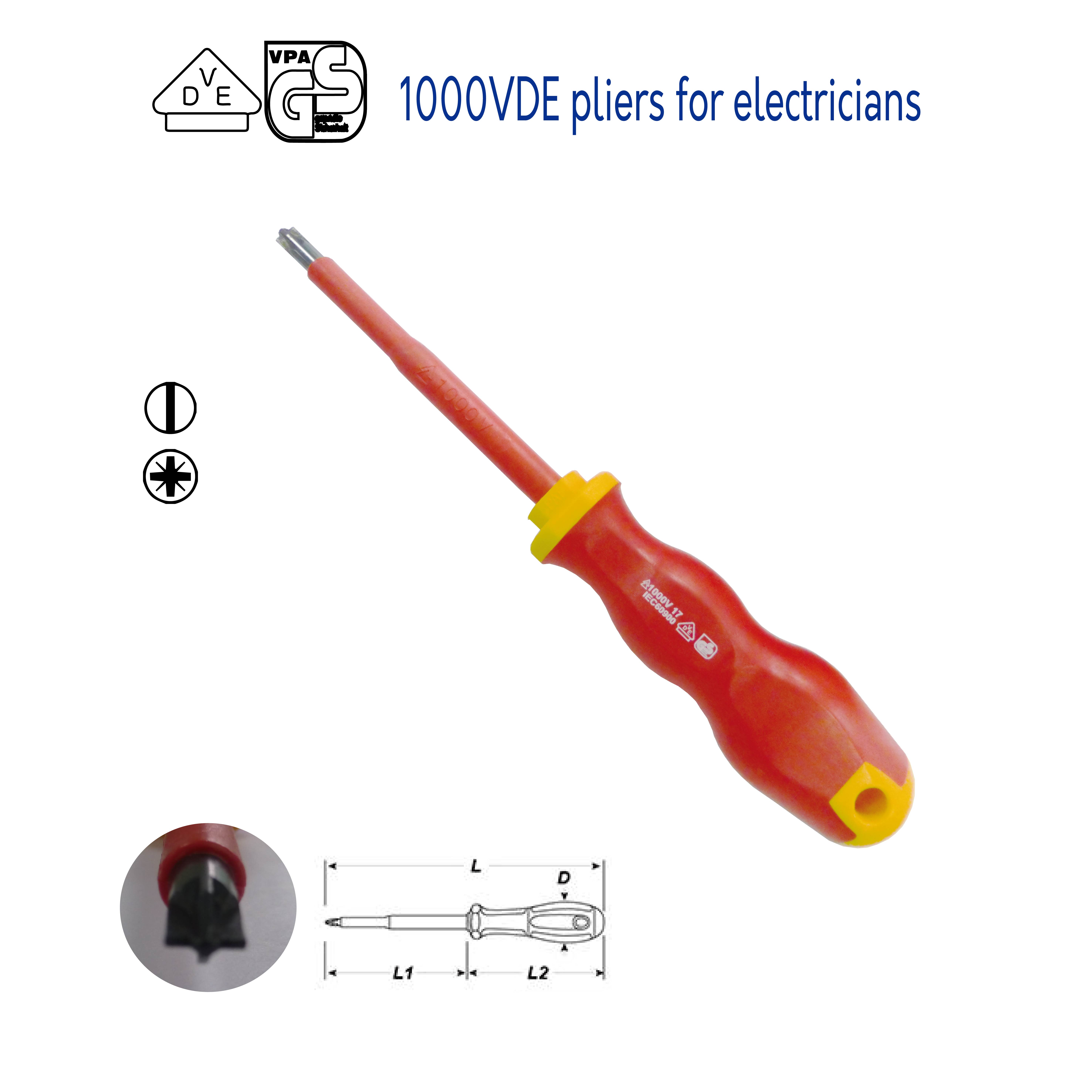 1000V 絕緣 VDE 螺絲起子