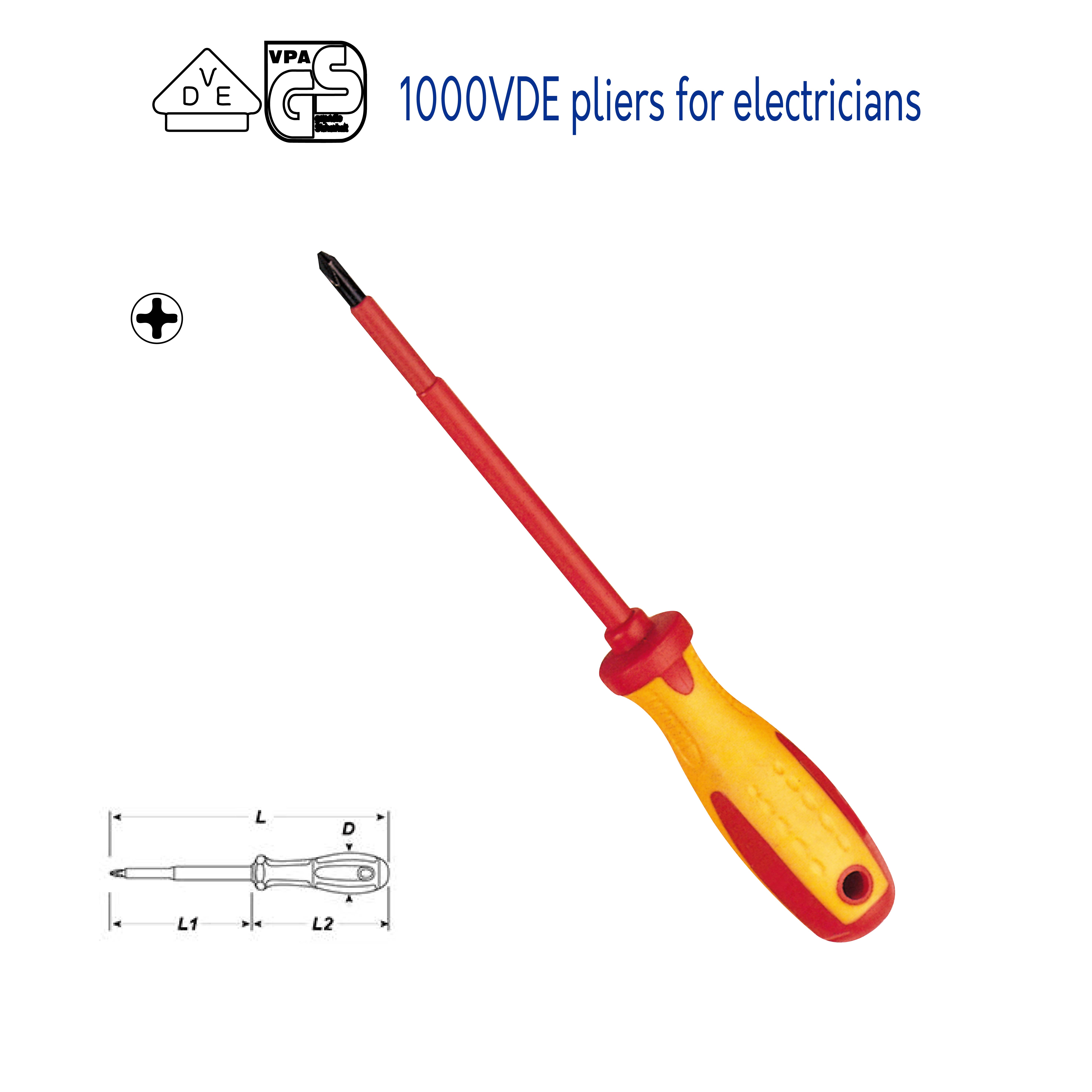 1000V 絕緣 VDE 螺絲起子